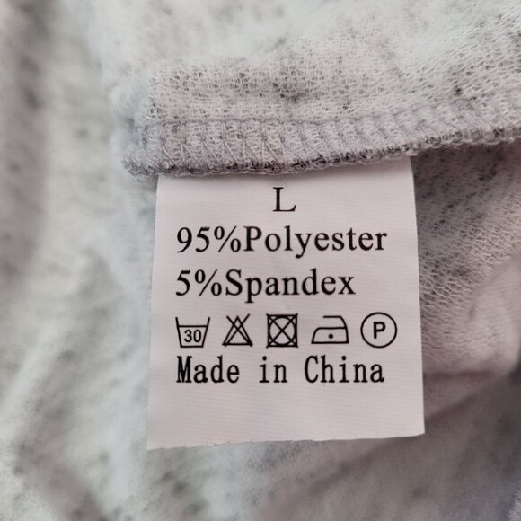 Women's Long Sleeve 4-Button Drawstring Printed Pullover Hoodie/Pockets - Large - Picture 5 of 7